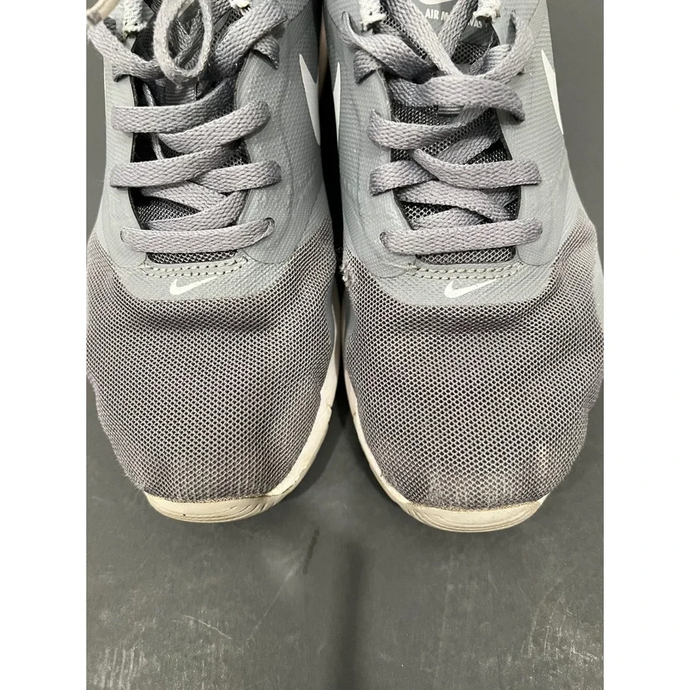 Nike Air Max Tavas GS Running Sneakers Kid's 3.5 Grey White Mesh Upper Round Toe
